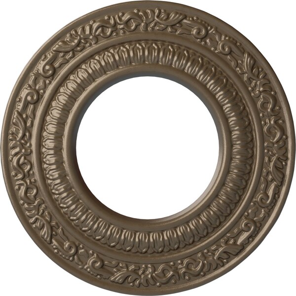 Ekena Millwork Andrea Ceiling Medallion (Fits Canopies up to 4 1/8"), 8 1/8"OD x 4 1/8"ID x 1/2"P, Warm Silver CM08ADWSS - main